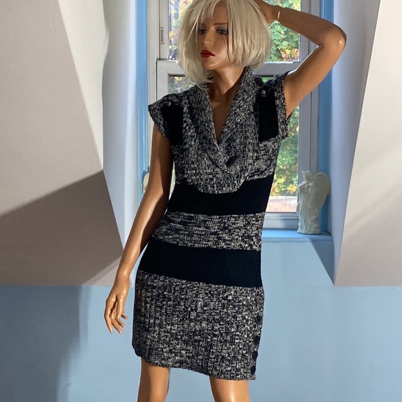 CUDDLY SWEATER DRESS by Derek Heart Size L EUC FORM FITTING STRETCH - Picture 10 of 10